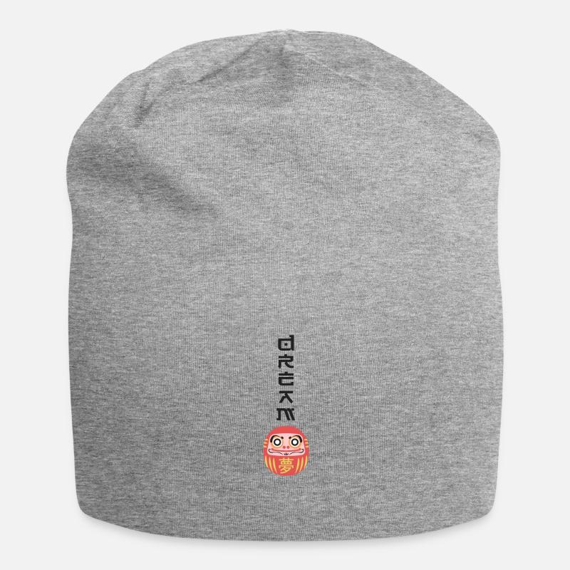 Daruma Dream - Jersey-Beanie - Grau meliert