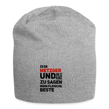 Metzger - Jersey-Beanie - Grau meliert - Vorne