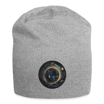 Cosmic Dance: Celestial Solar System Astronomy - Jersey Beanie - heather grey - Front