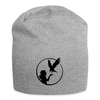 Maedchen Vogel - Jersey-Beanie - Grau meliert - Vorne