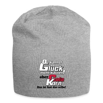 Korn , Party , Weizenkorn ,Glück Cola Korn(25) - Jersey-Beanie - Grau meliert - Vorne