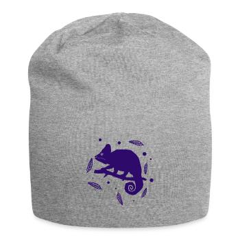 Gecko - Amphibie Tier - Jersey-Beanie - Grau meliert - Vorne