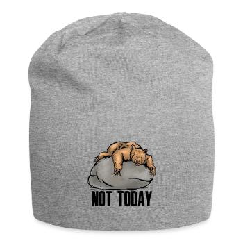 Bears Office Today Not Colleague Motivation Bear - Jersey Beanie - heather grey - Front
