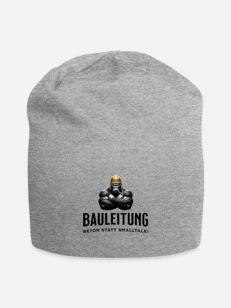 Bauleitung - Jersey-Beanie - Grau meliert
