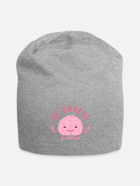 Zen Brain – Mindful Balance - Jersey-Beanie - Grau meliert