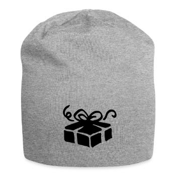 Box gift / gift box - present - Jersey Beanie - heather grey - Front