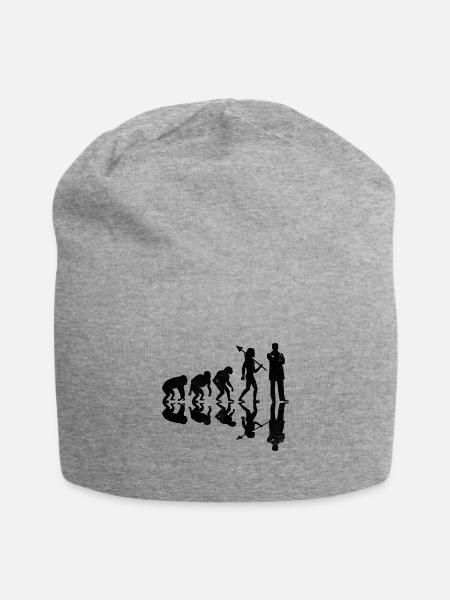 Evolution Chirurg Chirurgie Chirurgischer Arzt Chirurgen - Jersey-Beanie - Grau meliert