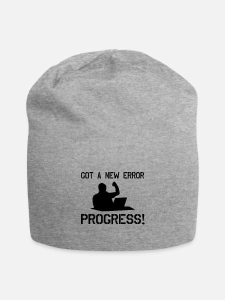 Got A New Error Progress Coder Software Developer - Jersey-Beanie - Grau meliert
