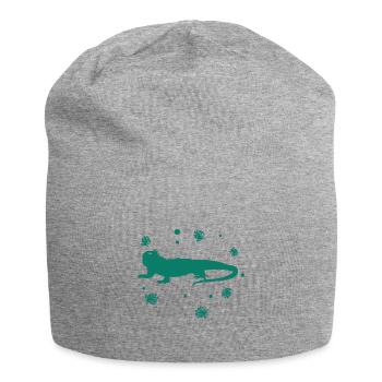 Bartagame - Amphibie Tier - Jersey-Beanie - Grau meliert - Vorne