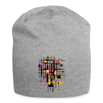 Baustelle - Jersey-Beanie - Grau meliert - Vorne