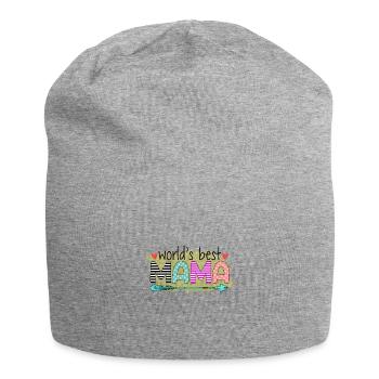 Beste Mama ,Oma Muttertag - Jersey-Beanie - Grau meliert - Vorne