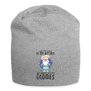 Cooking Cook Chef Gnomes Gnome Lover Funny Gnome - Jersey-Beanie - Grau meliert - Vorne