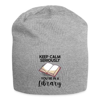 Lecteur de livres Lecture Littérature Amoureux de l’écriture - Bonnet en jersey - gris chiné - Devant