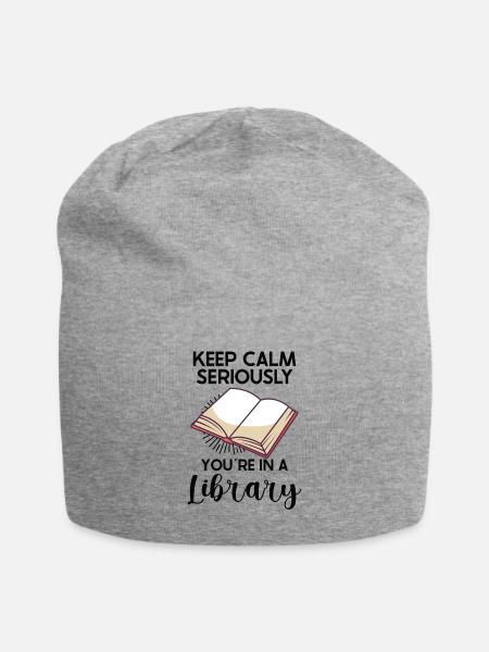 Book Reader Reading Literature Lover Writing - Jersey-Beanie - Grau meliert