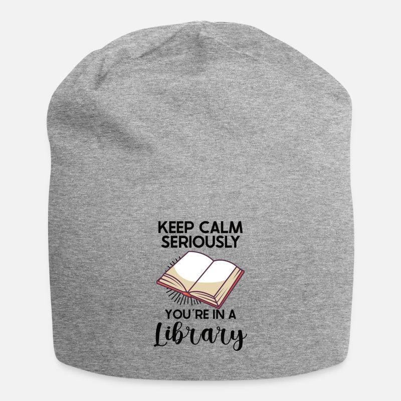 Book Reader Reading Literature Lover Writing - Jersey-Beanie - Grau meliert