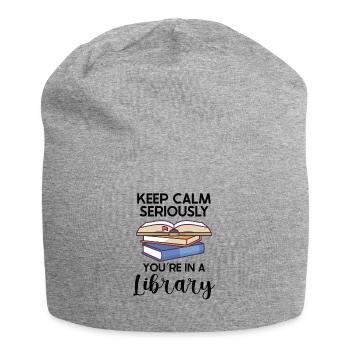 Lecteur de livres Lecture Littérature Amoureux de l’écriture - Bonnet en jersey - gris chiné - Devant