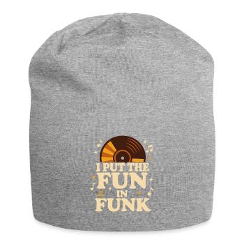 Funk Disque Vinyle Collector Musique Rétro - Bonnet en jersey - gris chiné - Devant