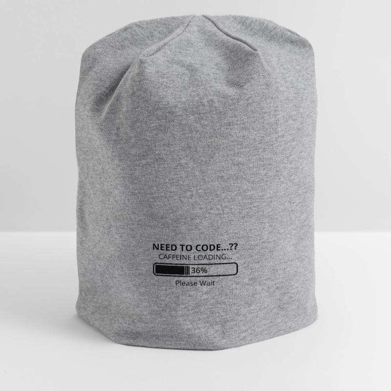 Need To Code Caffeine Loading Please Wait Develope Jersey-Beanie