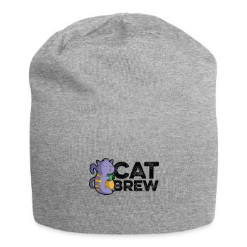 Cat Brew Graphic Homebrewing Winemaking Brewery Cr - Jersey-Beanie - Grau meliert - Vorne