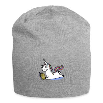 Unicorn Unicorn Cartoon - Bonnet en jersey - gris chiné - Devant