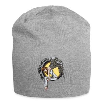 Weeping Angel Guardian Angel Angel Wings gift - Jersey Beanie - heather grey - Front
