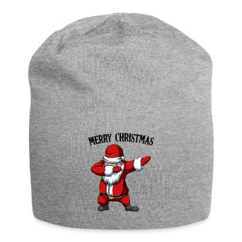 Weihnachtsmann - Jersey-Beanie - Grau meliert - Vorne