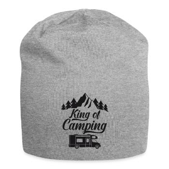 Camping, Camper, Geschenk Camper - Jersey-Beanie - Grau meliert - Vorne