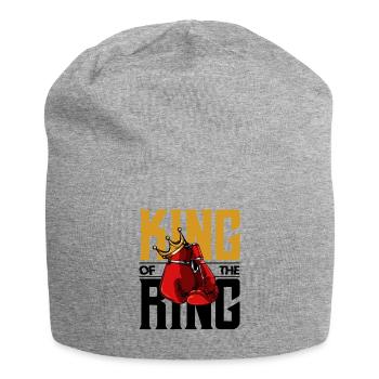 King Of The Ring Boxhandschuhe Boxer Geschenk - Jersey-Beanie - Grau meliert - Vorne