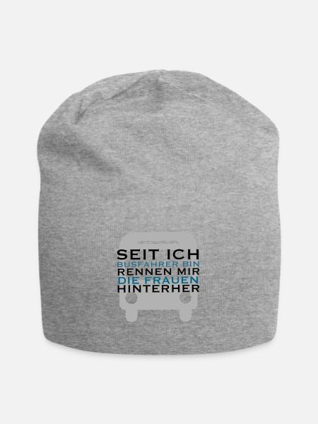 Lustiger Busfahrer Spruch Geschenkidee - Jersey-Beanie - Grau meliert