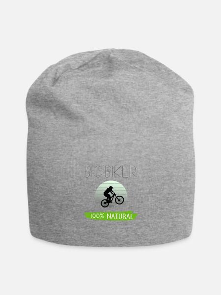 Mountainbike MTB Fahrrad Bio Biker Natur Geschenk - Jersey-Beanie - Grau meliert