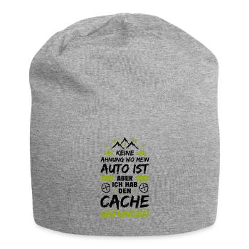 Geocaching Keine Ahnung Geocacher Cache Geocachen - Jersey-Beanie - Grau meliert - Vorne