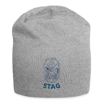 Stag, Winter Sports, Wildlife, Hunting, Stalking - Jersey Beanie - heather grey - Front