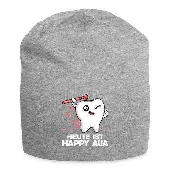 Zahnarzt Heute Ist Happy Aua Zähne Zahnmediziner Z - Jersey-Beanie - Grau meliert - Vorne