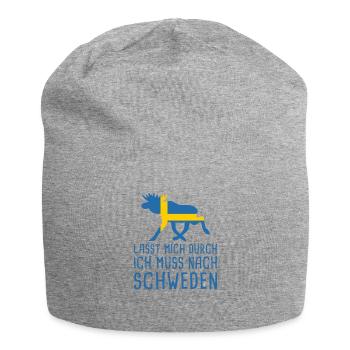Lasst Mich Durch Schweden Sverige Elch Urlaub - Jersey-Beanie - Grau meliert - Vorne