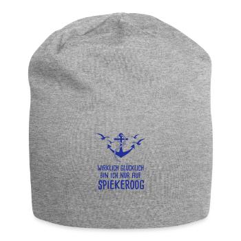 Wirklich Glücklich Bin Ich Nur Auf Spiekeroog - Jersey-Beanie - Grau meliert - Vorne