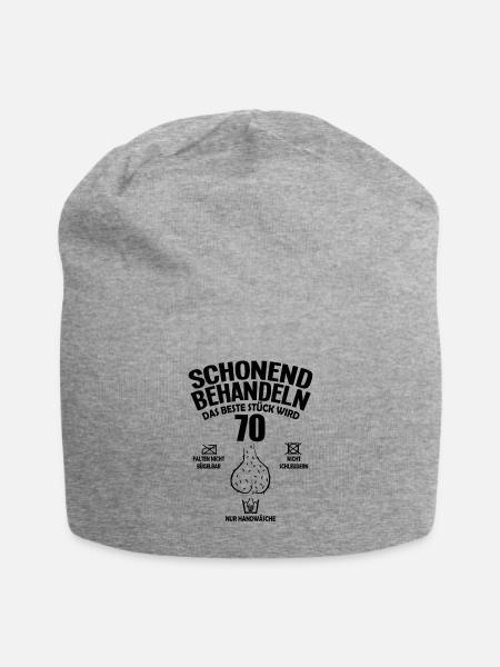 70 Geburtstag Geschenk Club der alten Säcke 70 - Jersey-Beanie - Grau meliert