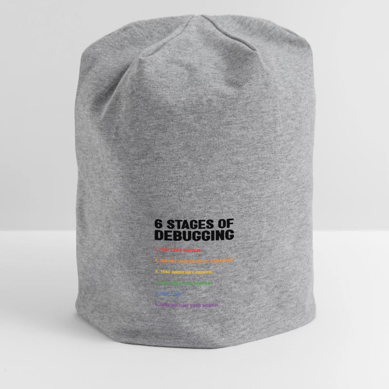 6 Stages Of Debugging Coder Programmer Software De Jersey-Beanie