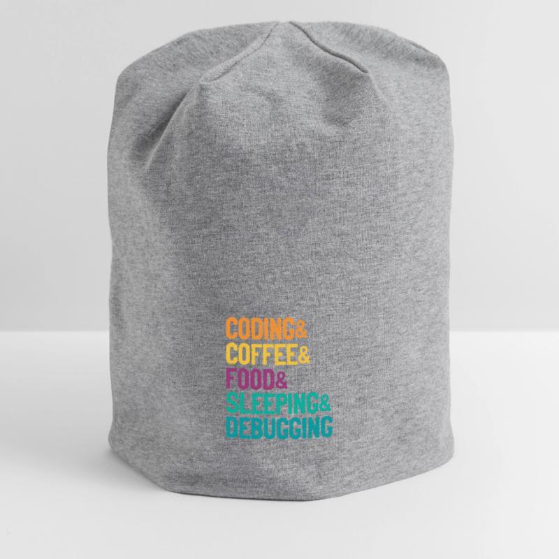 Coding Coffee Food Sleeping Debbuging Programmer C Jersey-Beanie