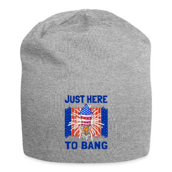 Juste ici pour frapper le drapeau américain des États-Unis Merica 4ème de - Bonnet en jersey - gris chiné - Devant
