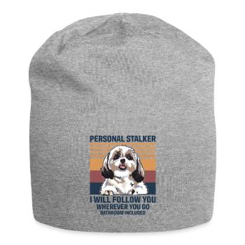 Hund Personal Stalker Shih Tzu - Jersey-Beanie - Grau meliert - Vorne