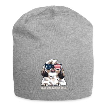 Meilleure maman Shih Tzu de tous les temps - Bonnet en jersey - gris chiné - Devant
