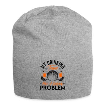 My Drinking Team Has A Golf Problem Golfing Golfer - Jersey-Beanie - Grau meliert - Vorne