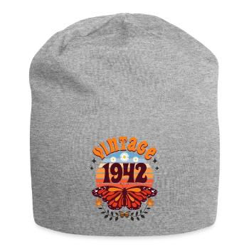 Rétro et Vintage 1942 Femme 80 Ans Anniversaire - Bonnet en jersey - gris chiné - Devant