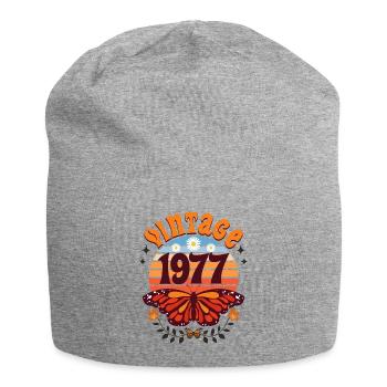 Rétro et Vintage 1977 Femme 45 Ans Anniversaire - Bonnet en jersey - gris chiné - Devant