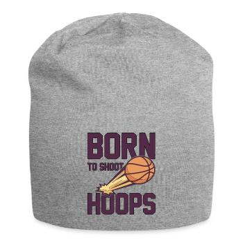 Born To Shoot Hoops disant pour les joueurs de basket-ball - Bonnet en jersey - gris chiné - Devant