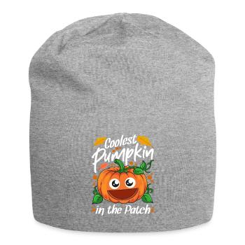 Coolest Pumpkin In The Patch Halloween - Jersey Beanie - heather grey - Front