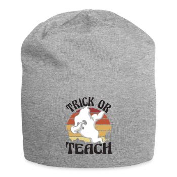 Trick Or Teach Lehrer Halloween - Jersey-Beanie - Grau meliert - Vorne