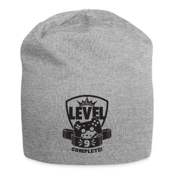 Level 9 Complete Birthday Gift 9 Years Gamer - Jersey Beanie - heather grey - Front