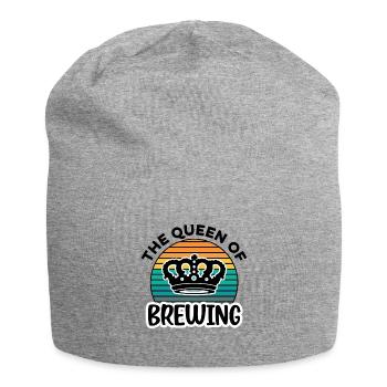 The Queen Of Brewing Homebrewing Brewery Craftbeer - Jersey-Beanie - Grau meliert - Vorne
