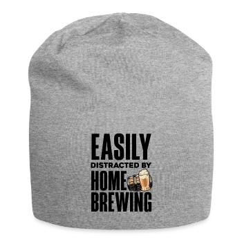 Easily Distraced Home Brewing Homebrow Brewery Bee - Jersey-Beanie - Grau meliert - Vorne